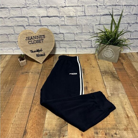 Navy adidas track joggers climalite - Picture 4 of 15